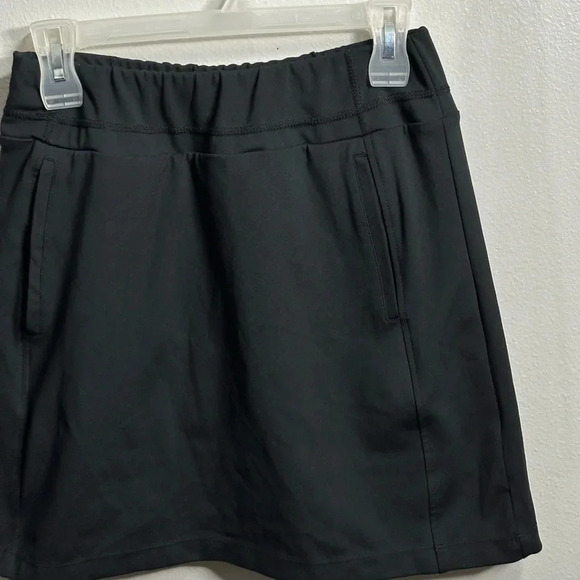 Tail White Label Skort Skirt XS Black Athletic Activewear Gym Tennis Workout - Picture 2 of 10